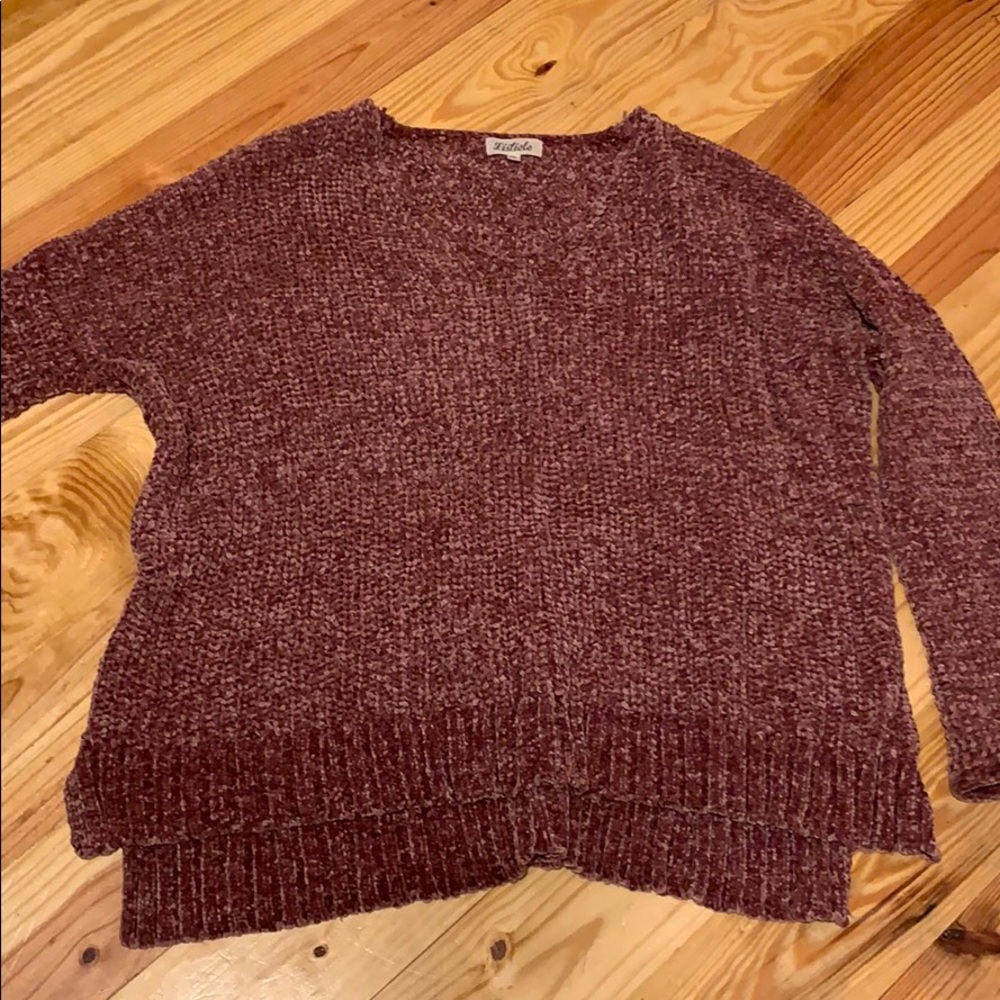 dark purple sweater